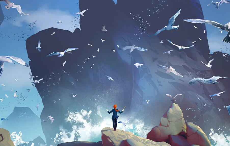 this cliff, above the tide